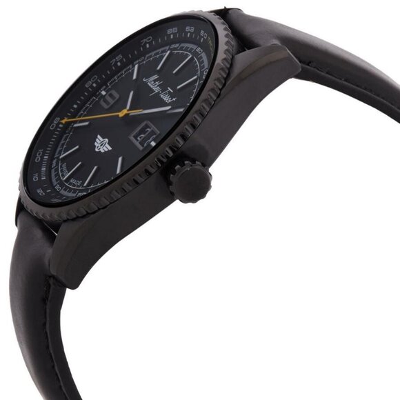 NWT Authentic Mathey-Tissot Atlas Quartz Black Dial Men's Watch - Picture 2 of 3